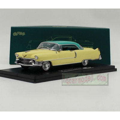 1:43 GFCC凯迪拉克Cadillac DeVille 1955帝威双门轿跑车模型黄绿