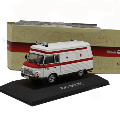 1/43 ATLAS巴尔卡斯Barkas B1000 1965 救护车合金汽车模型瑕疵车