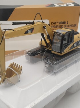 1:50正品NORSCOT CAT 320DL卡特液压合金履带型挖掘机工程车模型