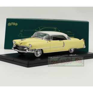 1:43 GFCC凯迪拉克Cadillac DeVille 1955帝威合金汽车模型黄白色