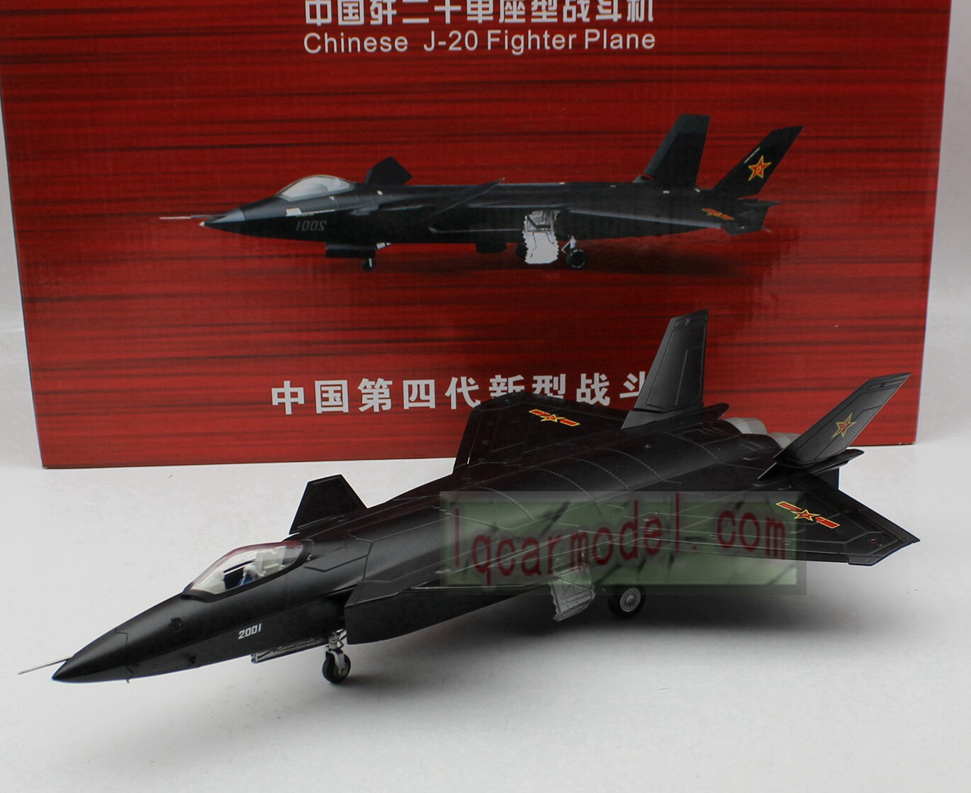 1:60 中国歼二十单座型战斗机歼20 J-20 合金飞机模型绝版老货
