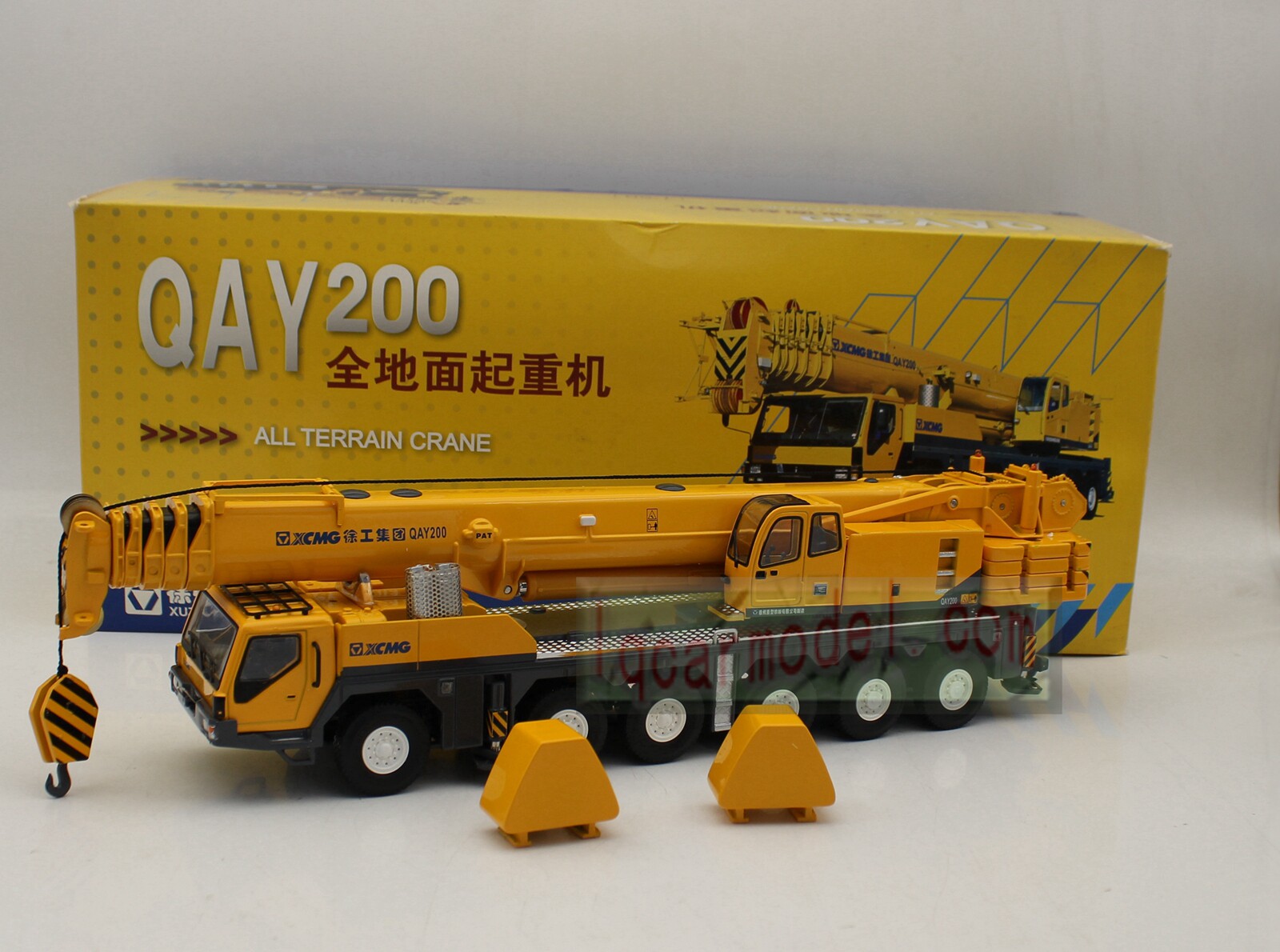 1/50 原厂XCMG徐工QAY200全地面起重机吊车合金工程车模型 少副臂图片