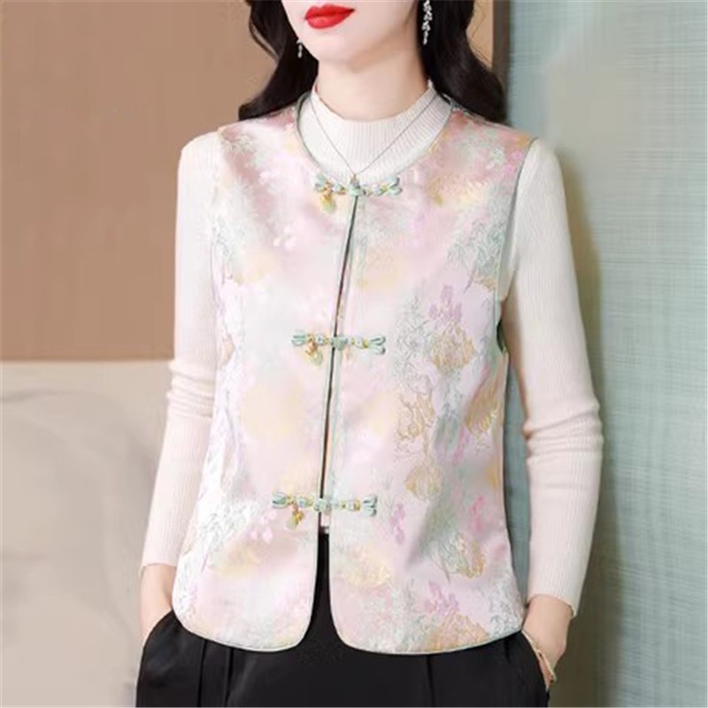 新中式国风马甲背心女装唐装坎肩