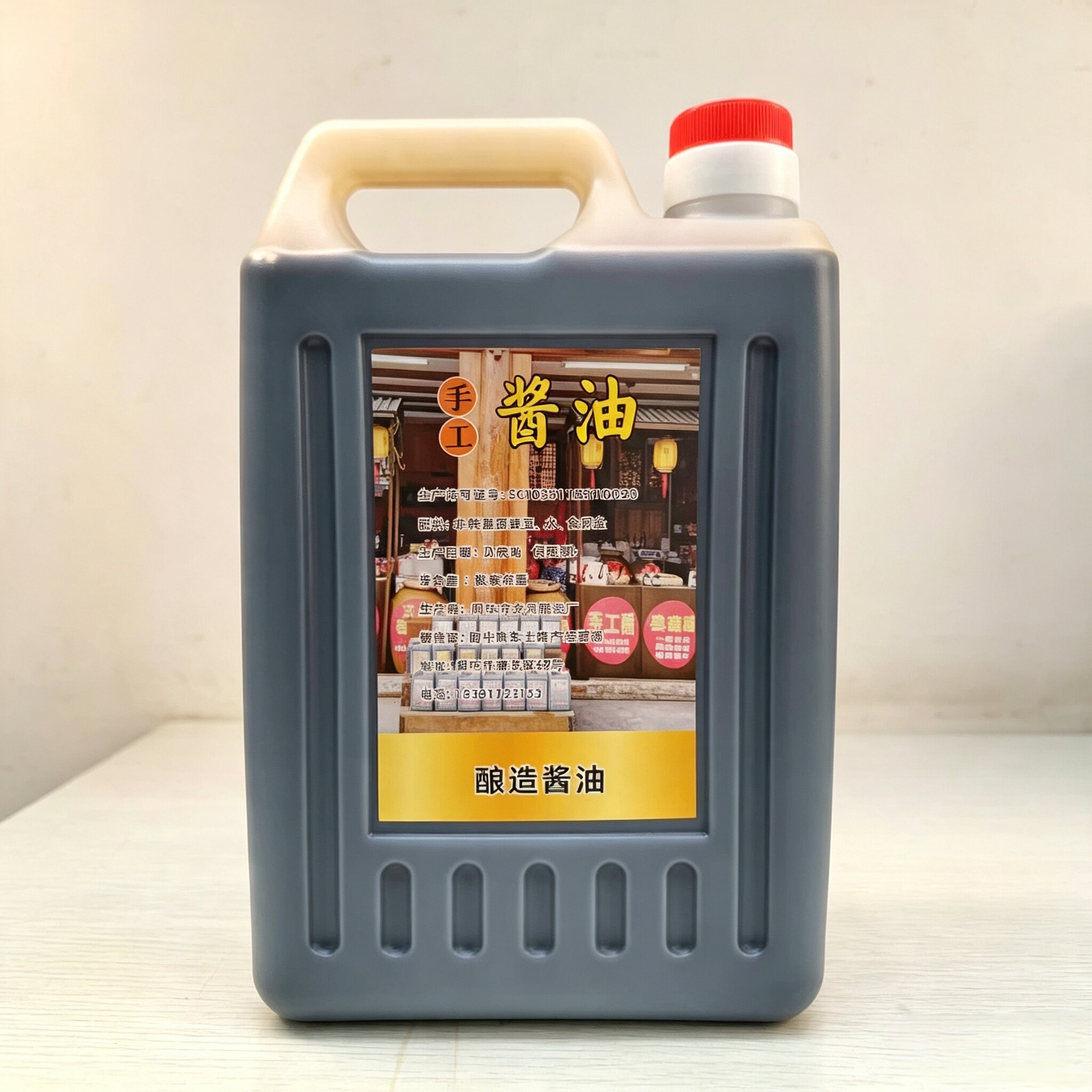 四川阆中特产散装手工纯粮食酿造红烧小种黄豆酱油凉拌调味五斤装