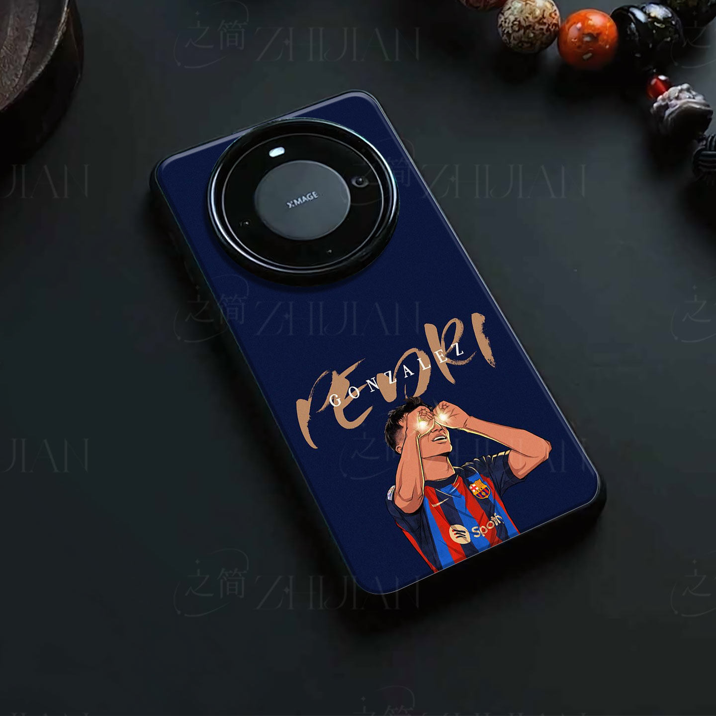 佩德里巴萨磁吸磨砂黑框电镀玻璃手机壳适用苹果iphone17promax华为IQOONEO9红米NOTE15PROPLUSIQOOZ11TURBO