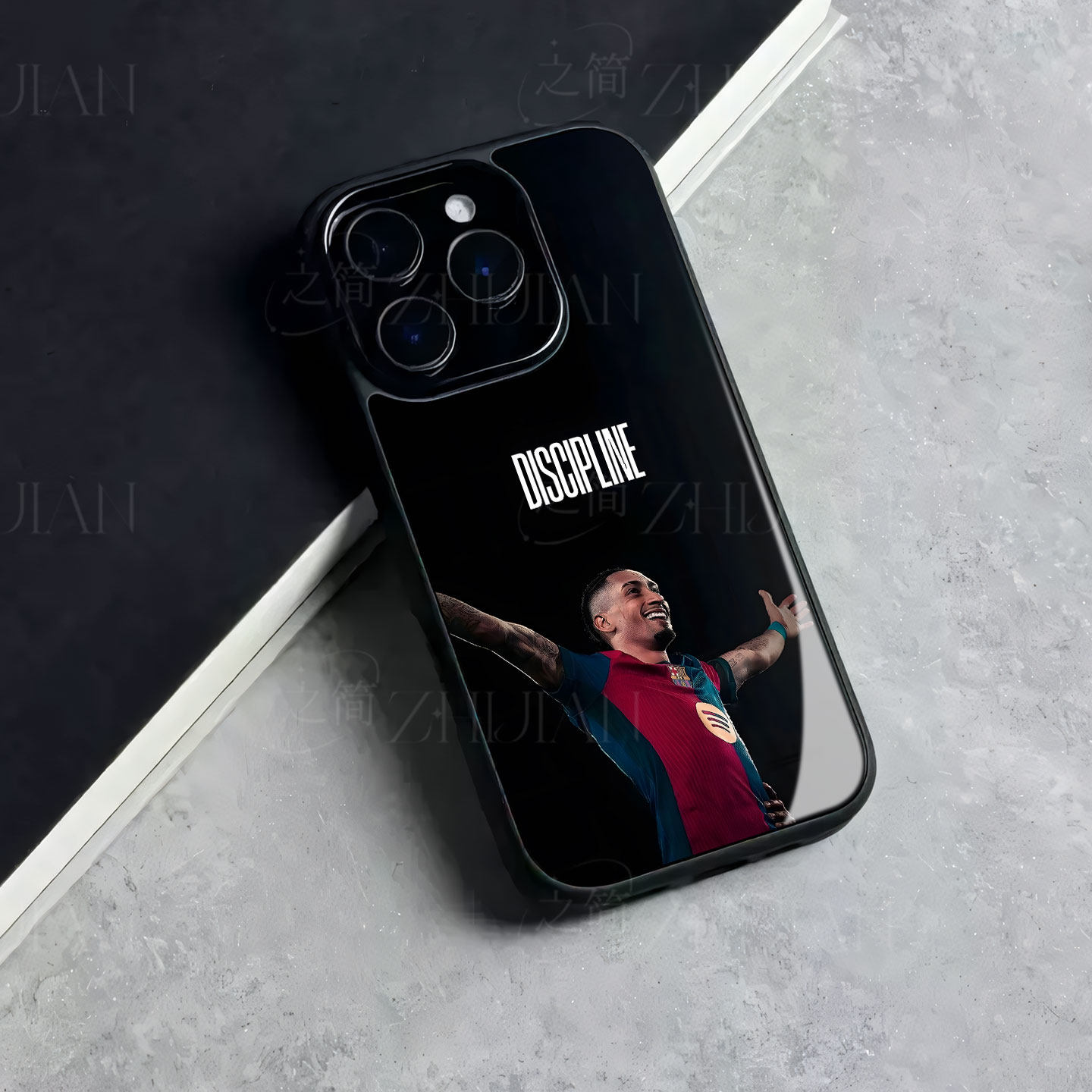 巴萨球员庆祝磁吸磨砂黑框电镀玻璃手机壳适用苹果iphone17promax华为VIVOX60PRONOVA14ULTRAVIVOS18PRO荣耀X