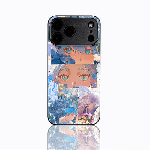 芙莉莲辛美尔磁吸磨砂黑框电镀玻璃手机壳适用苹果iphone17promax华为OPPORENO12PROVIVOX90PROPLUSVIVOS30PR