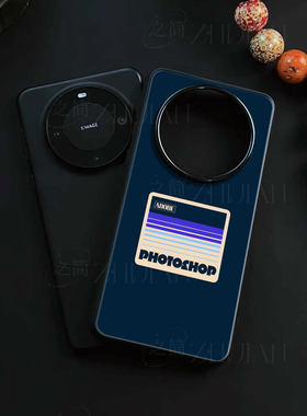 PS复古标识磁吸磨砂黑框电镀玻璃手机壳适用苹果iphone17promax华为1加TURBO6OPPORENO6PROPLUSP50PRONOVA12P