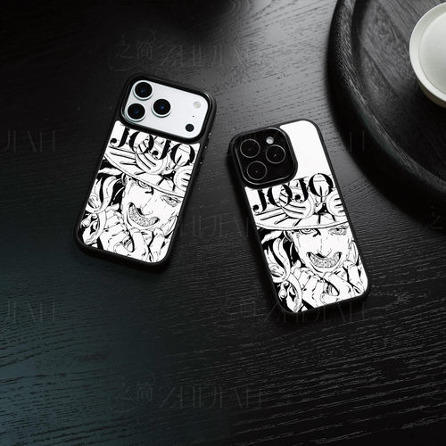 JOJO杰洛磁吸磨砂黑框电镀玻璃手机壳适用苹果iphone17promax华为IQOOZ11TURBO荣耀MAGIC7PROIQOOZ9XIQOONEO6