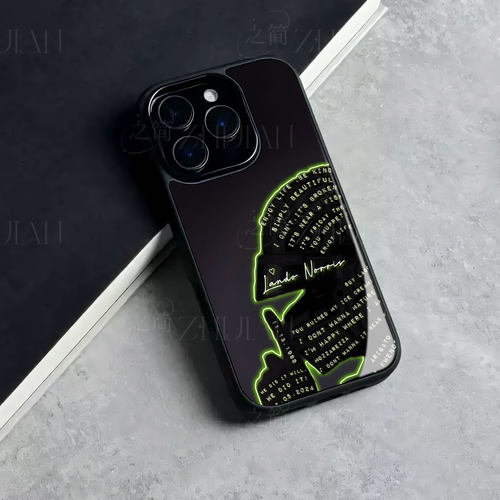 兰多诺里斯磁吸磨砂黑框电镀玻璃手机壳适用苹果iphone17promax华为VIVOX60PROOPPORENO13PROVIVOS17EMATE70P
