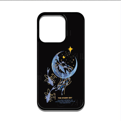 星空海豚磁吸磨砂黑框电镀玻璃手机壳适用苹果iphone17promax华为荣耀70PROOPPORENO9PROPLUSIQOOZ9XIQOO11PR