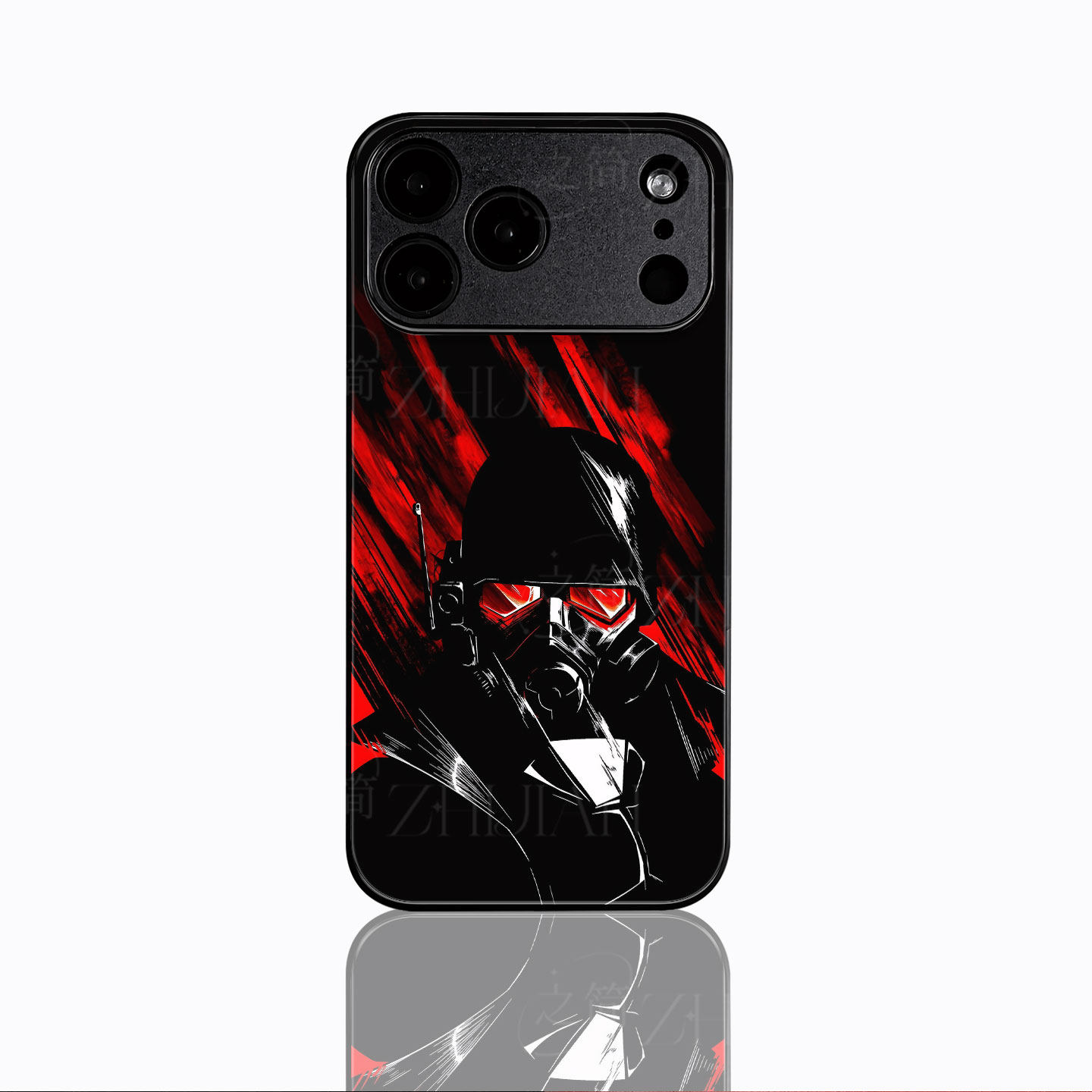 红瞳特战兵磁吸磨砂黑框电镀玻璃手机壳适用苹果iphone17promax华为1加ACEPROMATE60PRO小米12SULTRA1加15T