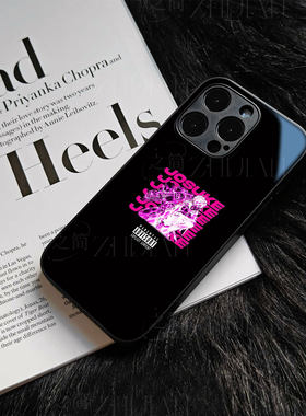 仗助疯狂钻石磁吸磨砂黑框玻璃手机壳适用苹果iphone17promax华为红米TURBO4PROOPPOA6PROVIVOY300TFINDX8PRO