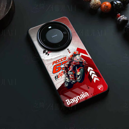 MotoGP红摩托磁吸磨砂黑框电镀玻璃手机壳适用苹果iphone17promax华为荣耀60SEMATE40PROPLUSVIVOX60PROVIVOX