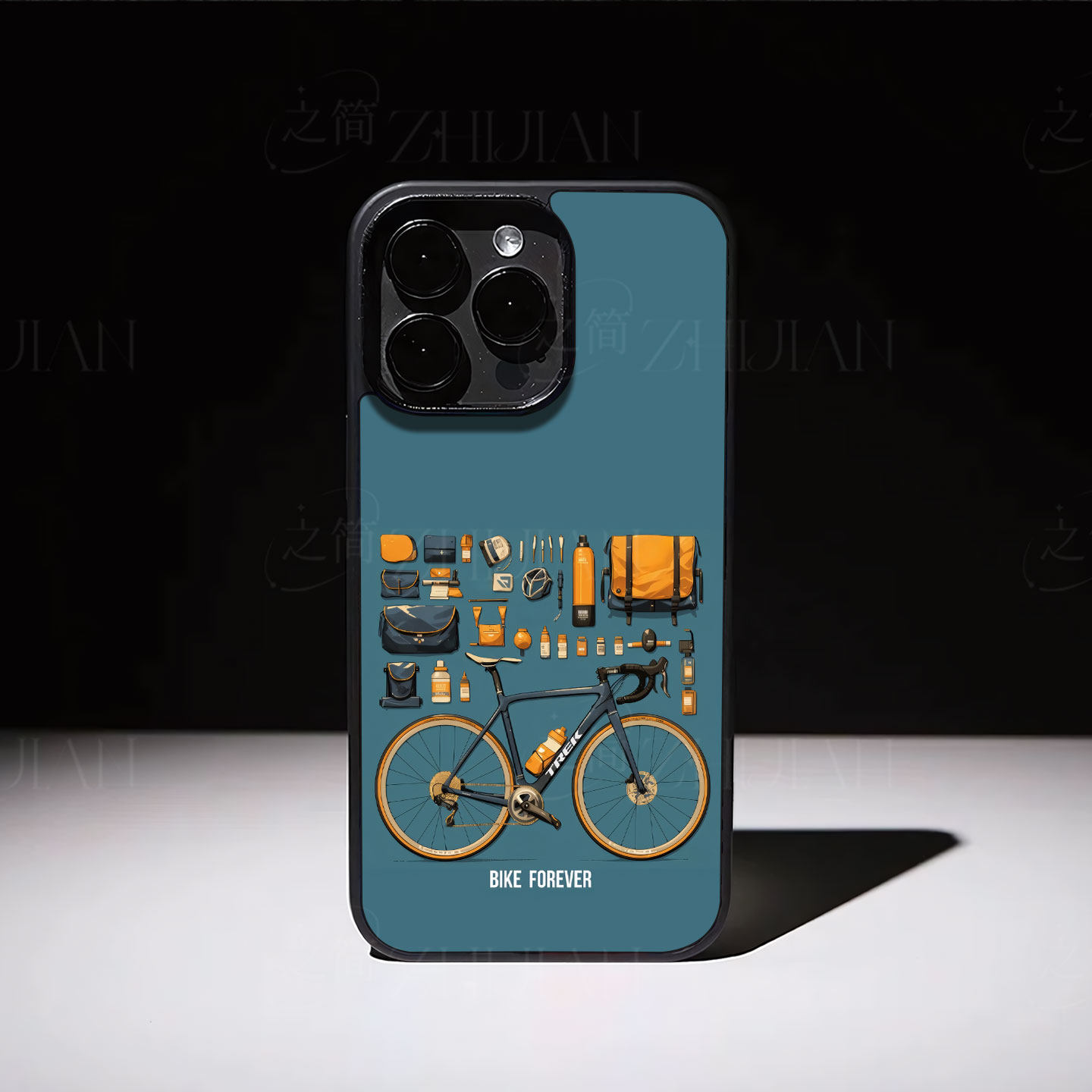 崔克骑行装备磁吸磨砂黑框电镀玻璃手机壳适用苹果iphone17promax华为红米NOTE13PROPLUS红米K60EIQOO15IQOON