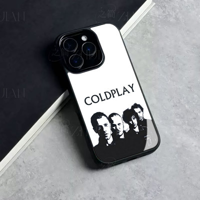 酷玩乐队剪影磁吸磨砂黑框电镀玻璃手机壳适用苹果iphone17promax华为红米K70PRONOVA14PROVIVOX70PRO荣耀X50