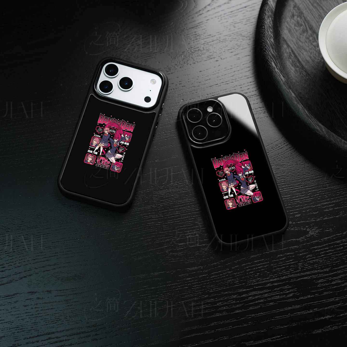 白鸟爱罗磁吸磨砂黑框电镀玻璃手机壳适用苹果iphone17promax华为VIVOY500PRO小米CIVI4PROOPPOFINDX5PRO红米