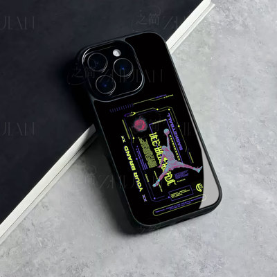 AJ乔丹磁吸磨砂黑框玻璃手机壳适用苹果iphone17promax华为VIVOX300PROVIVOS50PROMINI小米15SPRO畅享80PRO