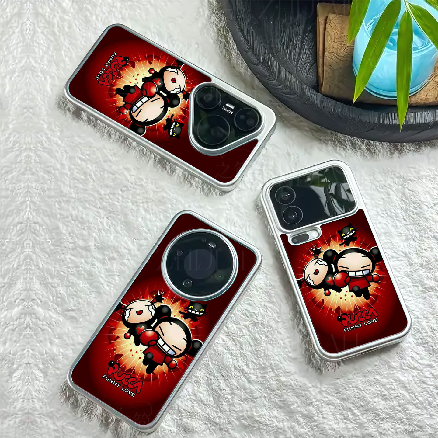 中国娃娃磁吸磨砂黑框电镀玻璃手机壳适用苹果iphone17promax华为红米NOTE12PROPLUS1加ACE5竞速版MATE40PROP