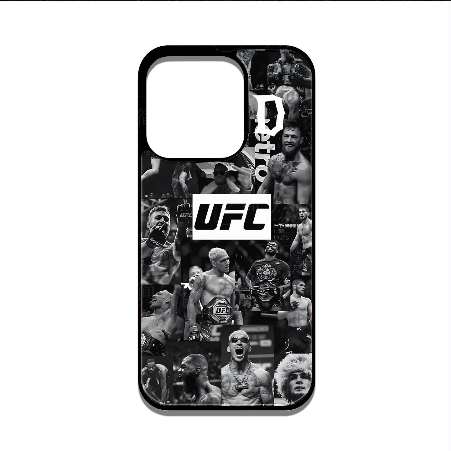 UFC明星合集磁吸磨砂黑框电镀玻璃手机壳适用苹果iphone17promax华为荣耀X80I小米13ULTRA1加15T荣耀X70I