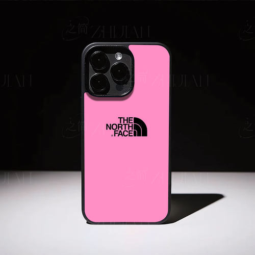 北面粉色logo磁吸磨砂黑框电镀玻璃手机壳适用苹果iphone17promax华为VIVOX100SPROMATE80PROMAX荣耀400PROVI