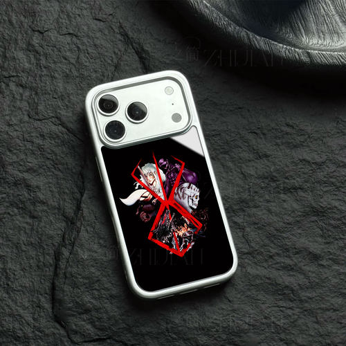 剑风传奇群像磁吸磨砂黑框电镀玻璃手机壳适用苹果iphone17promax华为NOVA10SEIQOO15ULTRAOPPORENO10PRO1加1