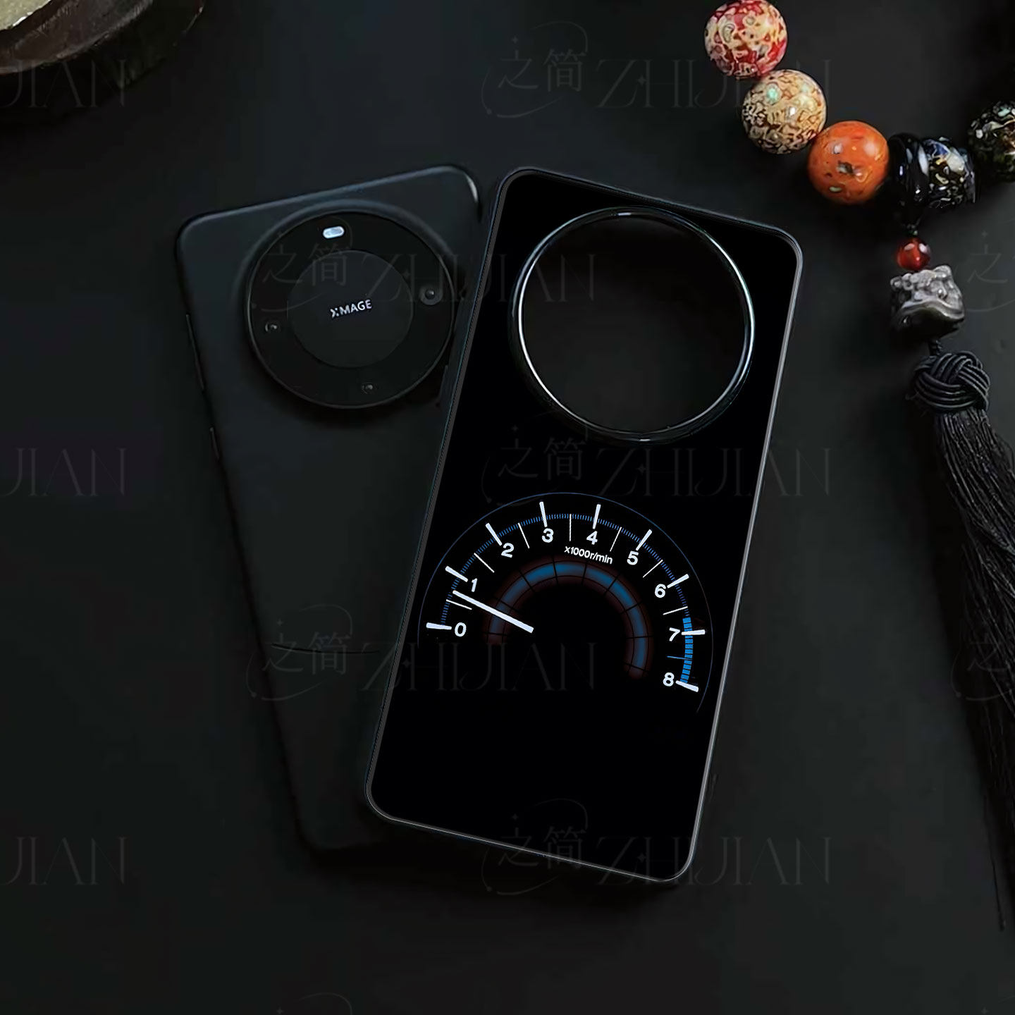 汽车转速表磁吸磨砂黑框电镀玻璃手机壳适用苹果iphone17promax华为红米K60E荣耀MAGIC6PRO荣耀60PRO小米15PR