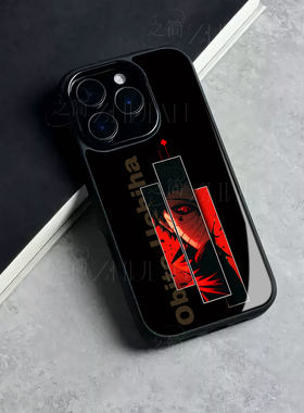 带土写轮眼磁吸磨砂黑框电镀玻璃手机壳适用苹果iphone17promax华为OPPORE1PRO荣耀POWER21加ACE2V红米K80