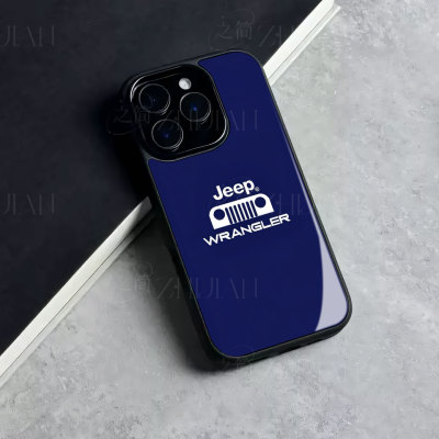 Jeep牧马人磁吸磨砂黑框玻璃手机壳适用苹果iphone17promax华为NOVA14PROOPPORENO14PRO荣耀MAGIC8PRO小米15P