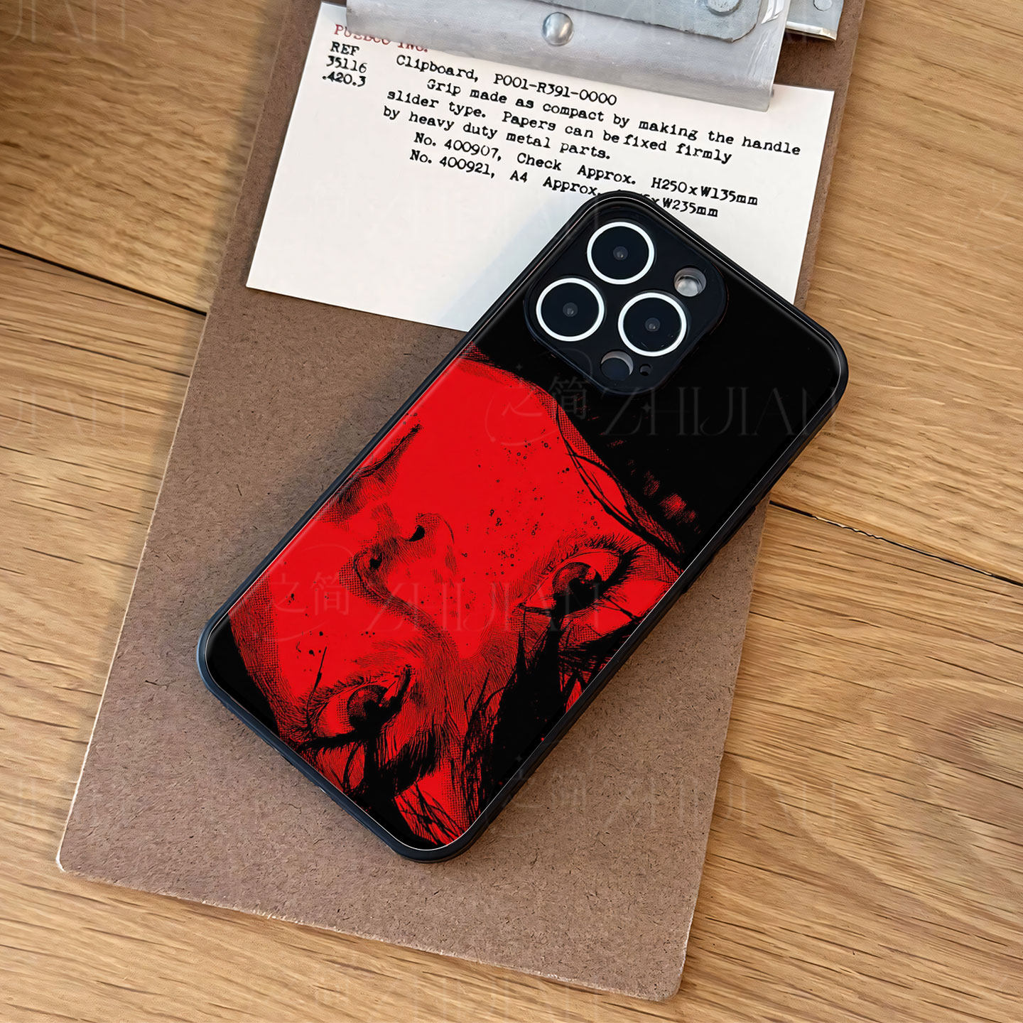 红黑人物脸部特写磁吸磨砂黑框电镀玻璃手机壳适用苹果iphone17promax华为荣耀300PROVIVOY500PROOPPOFINDX9P
