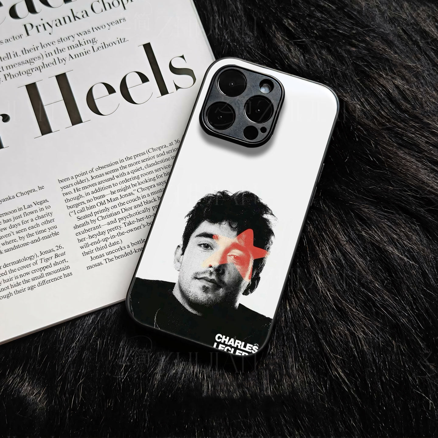 勒克莱尔红星磁吸磨砂黑框电镀玻璃手机壳适用苹果iphone17promax华为荣耀100PRO荣耀X60IOPPOFINDX7ULTRAMAT