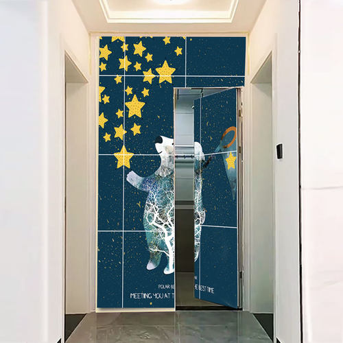 壁画隐形门卫生间玄关隐形门暗门