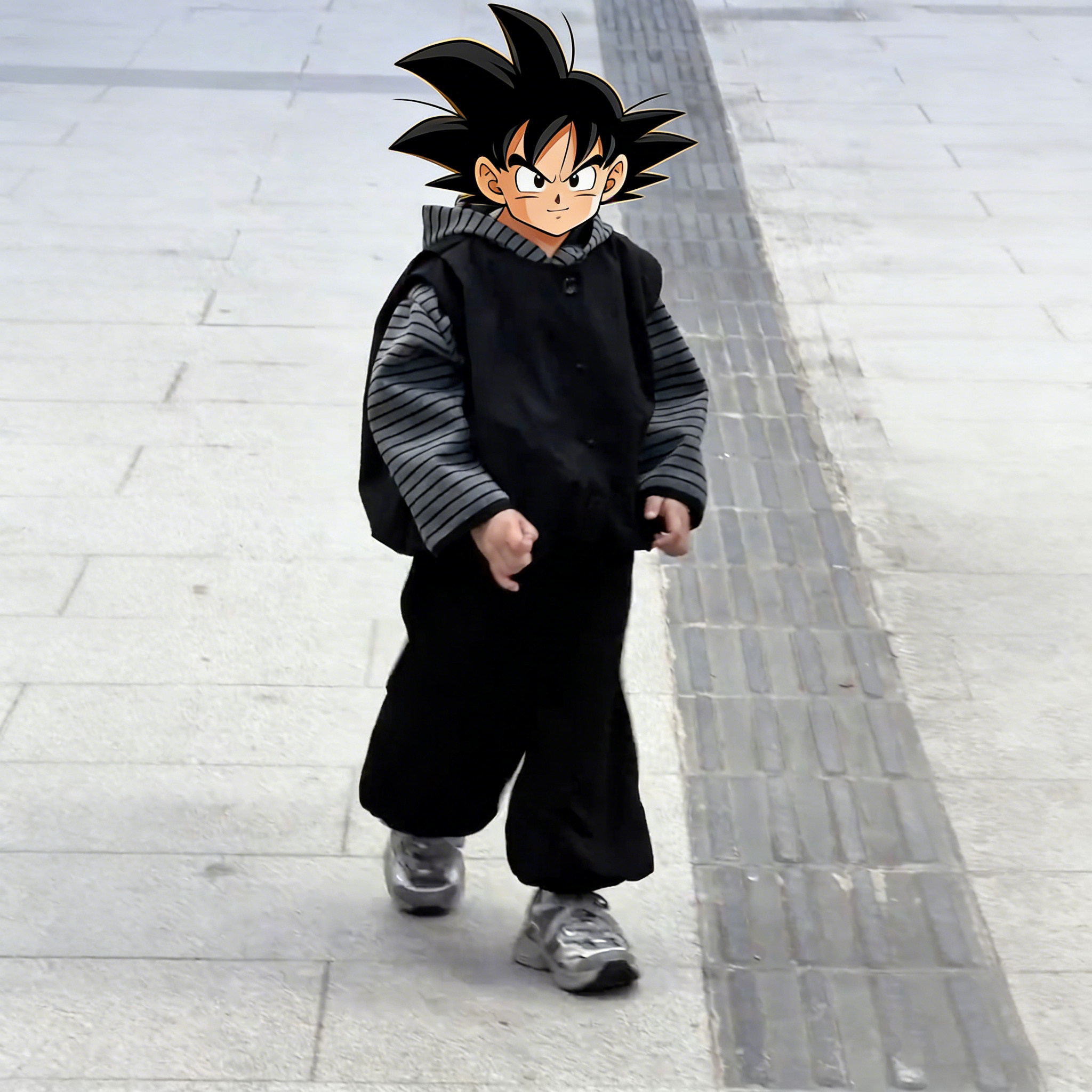 男童春秋套装2026新款儿童女童连帽卫衣帅气韩版马甲灯笼裤三件套