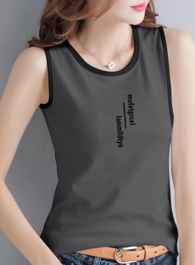 纯棉吊带背心女夏季新款韩版百搭显瘦内搭外穿无袖T恤女上衣ins潮