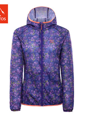 极星 女款户外春夏休闲夹克防风透气防泼水旅行外套  AGJC12156