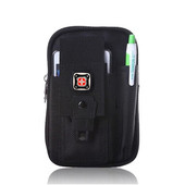 瑞士军刀男多功能户外防水运动腰包男士 建筑工地手机包帆布腰挂包