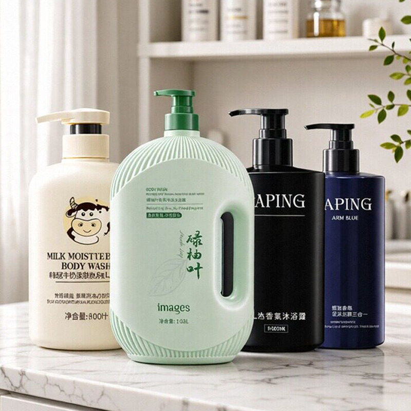 牛奶柔滑美肌沐浴露持久留香家庭装清爽深层清洁沐浴乳液