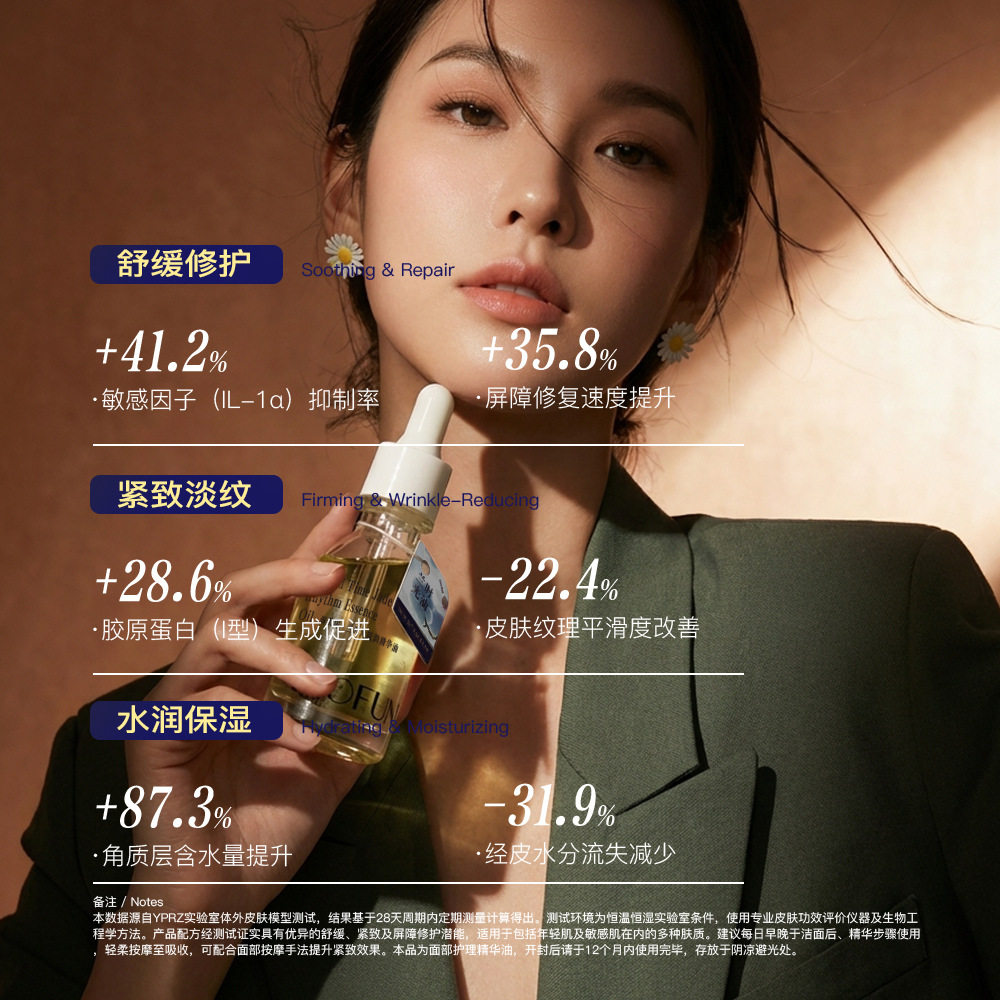 兰时光琉韵精华油兰花油-橄榄油-va醇双效抗皱紧致淡细纹修护提亮