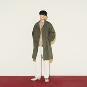 65鱼尾派克大衣 韩国正品 中长款 PARTIMENTO 腰部抽绳设计风衣