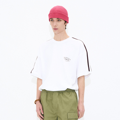 PARTIMENTO复古条纹短袖T恤