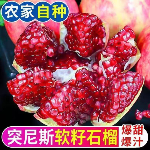 批发超甜突尼斯新鲜现摘软籽石榴