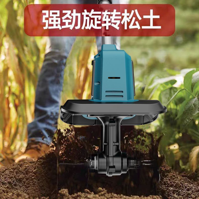 新款锂电微耕机松土机农