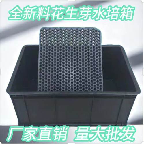 加厚全新料黑色花生芽水培育苗盘