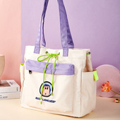 迪士尼玩具总动员抽绳单肩包巴斯光年卡通创意大容量托特包包袋