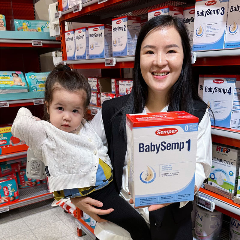 现货瑞典原装进口森宝1段semper婴幼儿配方奶粉800g 新包装新日期