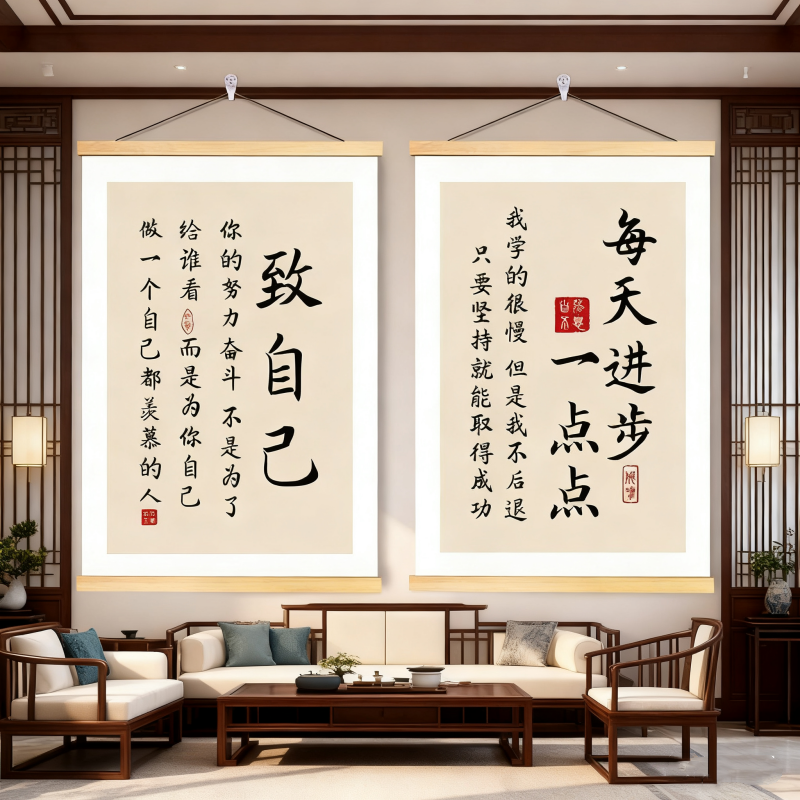 励志标语激励孩子读书墙贴