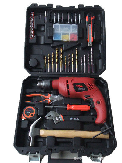 电钻组套工具箱 pit45件套 4代 五金装潢工具箱