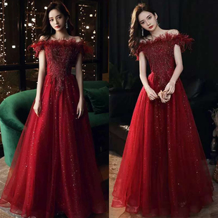 声乐钢琴演奏艺考礼服裙成人礼主持人连衣裙年会生日宴会晚礼服裙