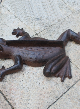 欧式风铸铁青蛙别墅庭院摆件