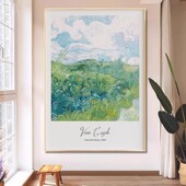 梵高莫奈装 饰画挂壁画框客厅卧室玄关沙发过道宾馆抽象北欧文艺术